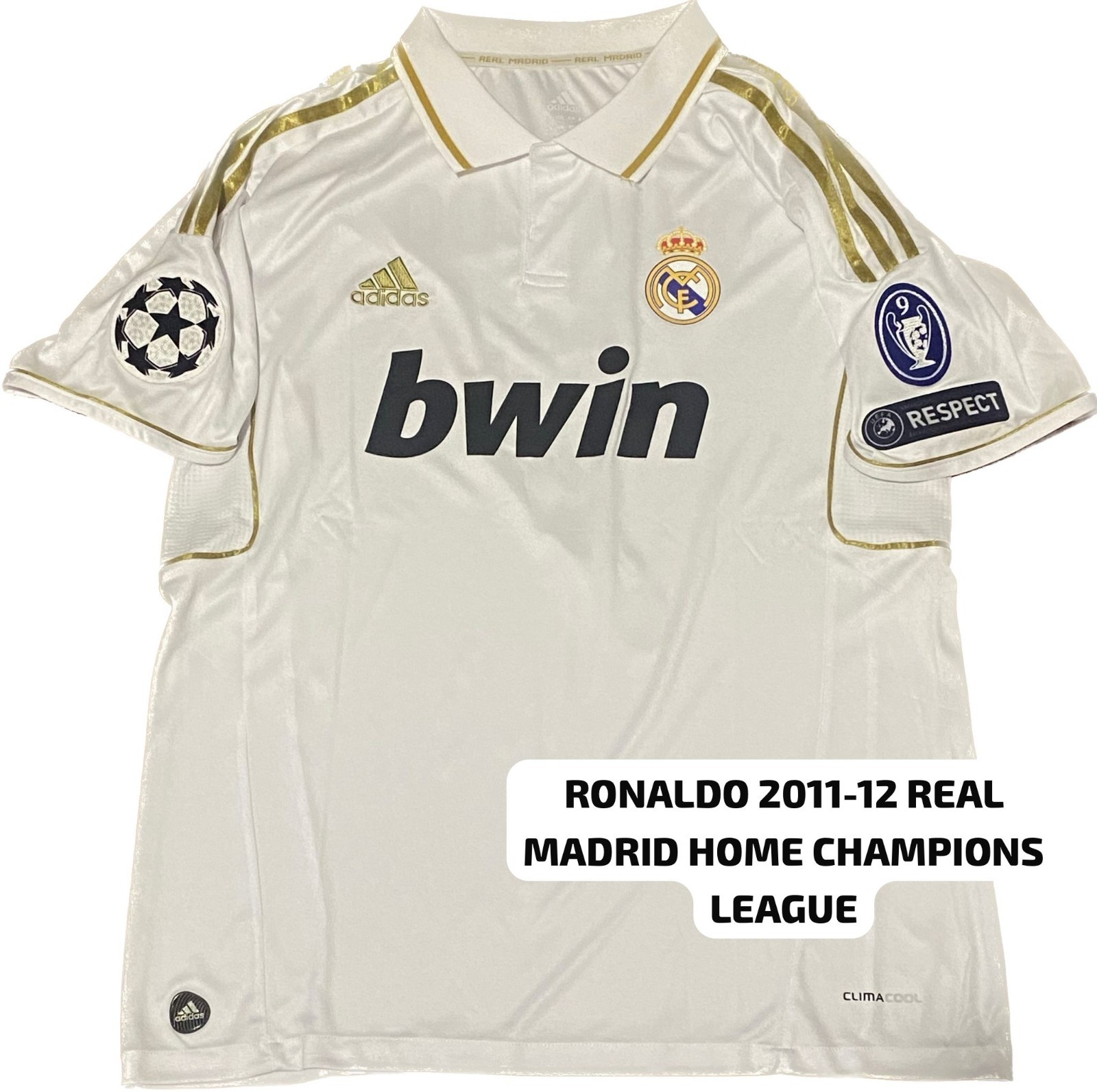 CRISTIANO RONALDO SIGNED REAL MADRID 2011 - 2012  JERSEY BECKETT COA