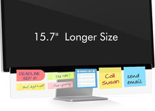 15.7" x 3.1" Monitor Memo Board, 1 Pc Clear Acrylic Office Desk Accessories Comp