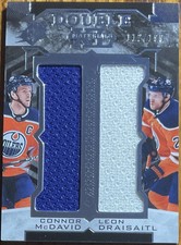 2017-18 SPx Double XL Duos Materials Connor McDavid/Leon Draisaitl #’d 112/199