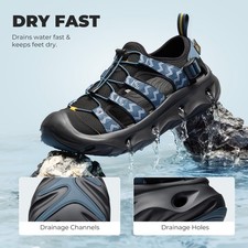 Water Sandals for Men and Women Arch Support Breathable Hiking Walking Sandals