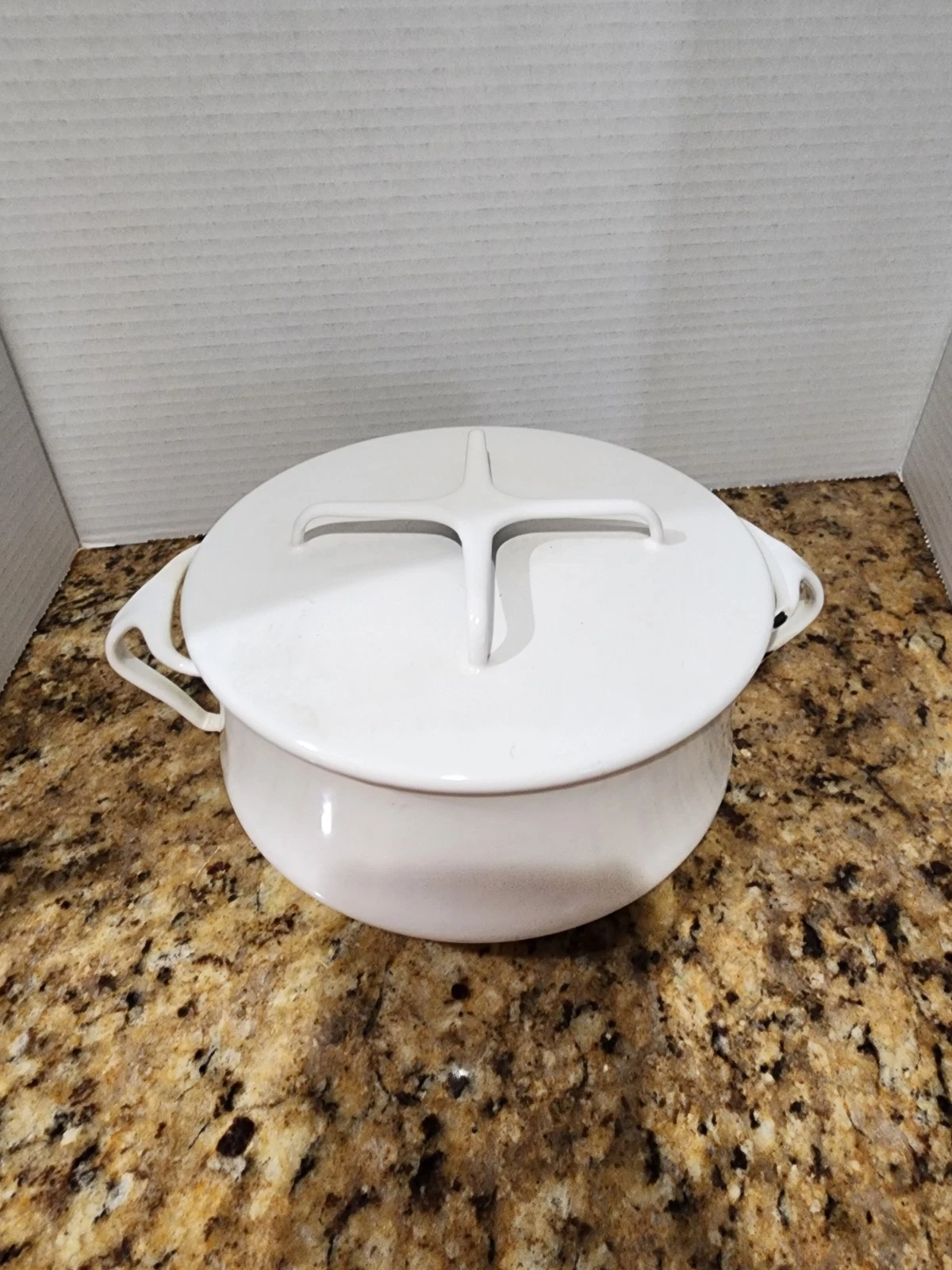 Vintage DANSK KOBENSTYLE DENMARK White Stock Pot 2 QT