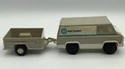 2pc Vintage 1970s Small Tonka Bell System Repair Van & Trailer