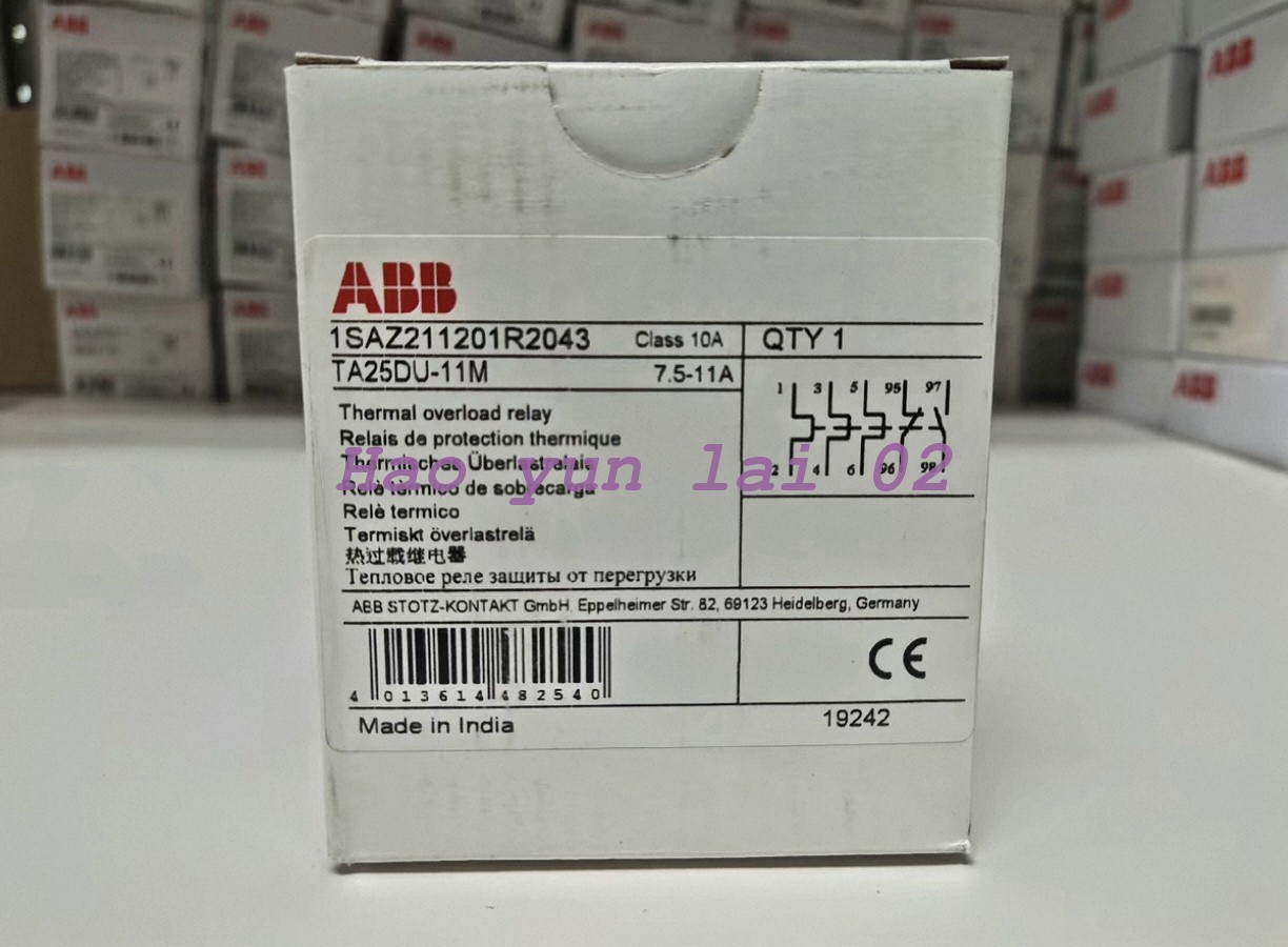 1PC NEW ABB TA25DU-11M Thermal Overload Relay #DM