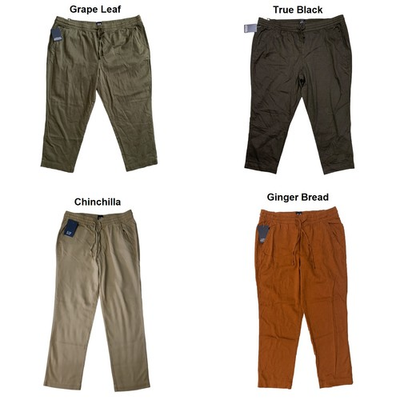 #ad GAP Women#x27;s Easy Pull On Elastic Drawstring Waist Ankle Tencel Pull On Pant $24.99