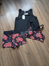 3 piece tankini swimsuit swimwear bikini size L UK 16 - 18