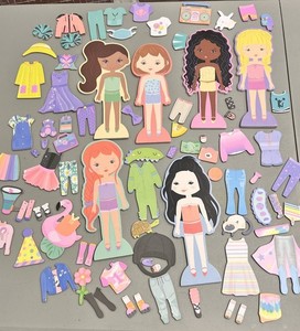slim fit dress slacks Melissa & Doug Abby & Emma Magnetic Dress-Up main image 1