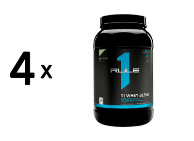 4 x Rule1 R1 Whey Blend (2lbs) Mint Chocolate Chip (41,66 EUR/kg)