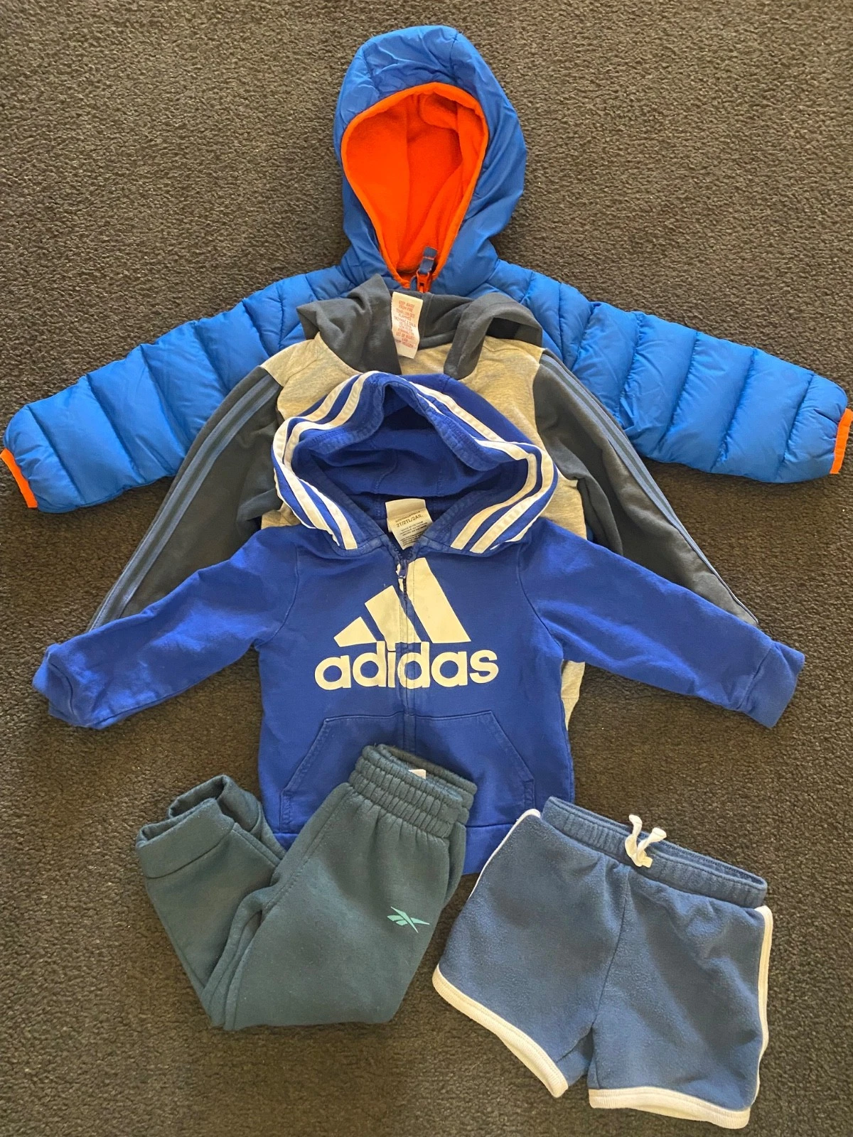 Adidas, Snozu, Reebok, Jumping Beans Toddler Boys Clothing Lot 5 Size 2T
