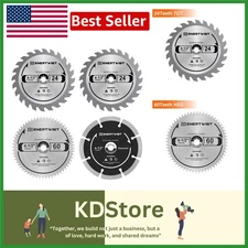 4-Piece TCT/HSS/Diamond Circular Saw Blade Set for Wood, Metal, & Tile Cutting