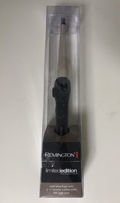 Remington Limited Edition  Textured Tools 1/2''-1'' Ceramic Curling Iron Wand New