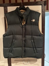 MENS BLACK DOWN FILLED GILET SIZE MEDIUM