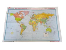 Rand McNally Doctors Without Borders Folded Map of The World Map 26"x17"