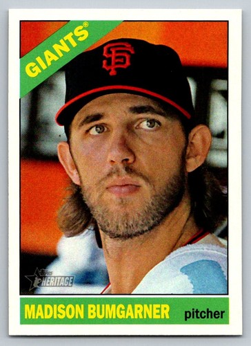 Madison Bumgarner [Throwback] #260 2015 Topps Heritage card