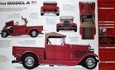 Ford Model A Pickup Truck Picture Brochure Pamphlet Out Of Print Detail Sheet