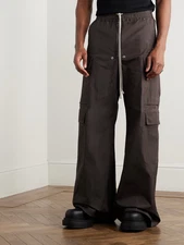 Rick Owens Dark Dust Men's Cargo Belas Super Wide Leg Pants Size 40