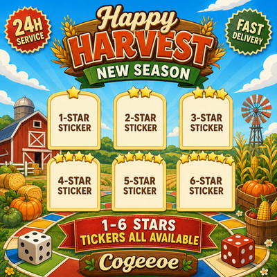The Happy-H New Album Mono-poly Go 1-6  All Stickers Available Golden Stickers