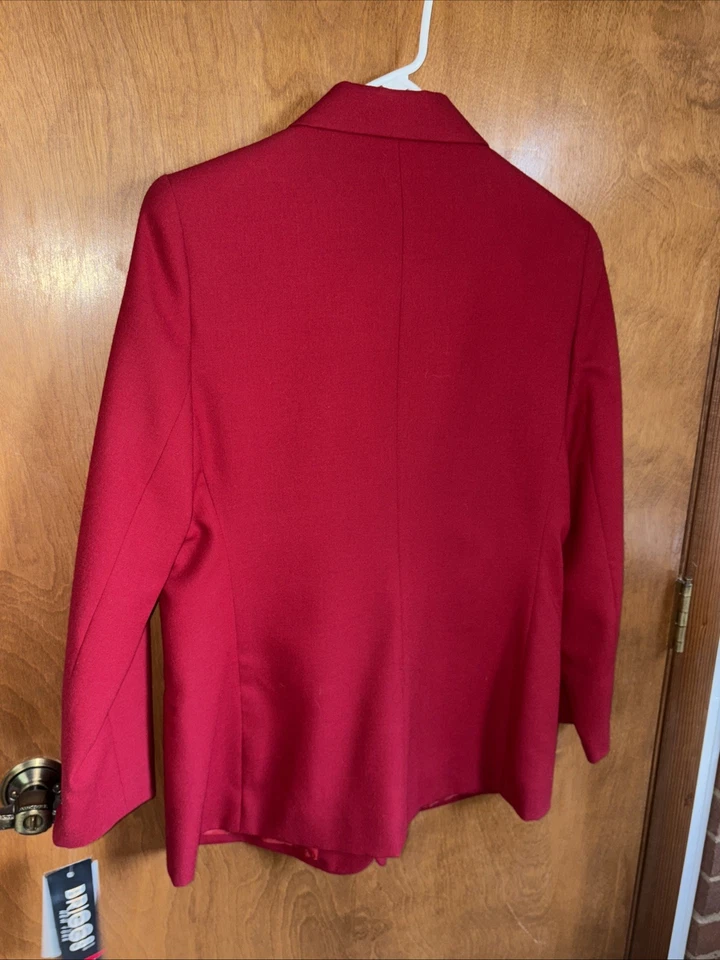 Шерстяной Blazer куртка красный размер 10P новый с Ярлыками - Изображение 4 из 4