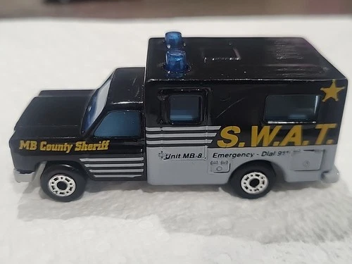 VTG 1977 MATCHBOX CAR Ambulance SWAT County Sheriff Diecast Emergency Vehicle