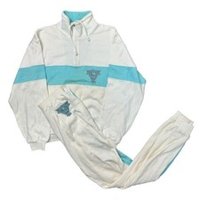 Disney Tracksuit Set Bottoms Top Y2K White Blue Womens Medium