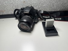 Canon EOS 1000D DSLR Camera 18-55mm IS Lens Kit Battery Charger Used Good Cond