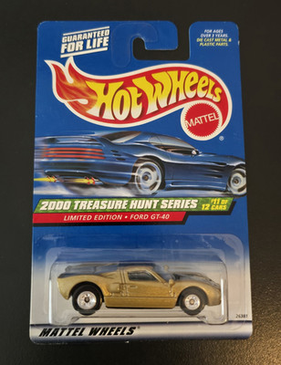 Hot Wheels 2000 Treasure Hunt Series Ford GT-40 Sportwagen 1:64 26381 Selten RAR