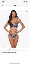 Animal Leopard Print Bikini set - Padded Push-up Bra  Size 2XL (16-18) BRAND NEW