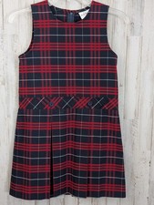 Becky Thatcher Tartan Plaid Jumper Dress Girls 7 Pleated School Uniform Holiday