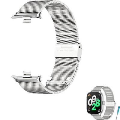 Edelstahl Armband für Redmi Watch 4 5, Xiaomi Band 8 Pro 9 Pro, Metall Uhrarm...