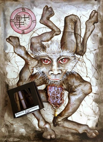 buer demon gothic talisman satanist pendant devil satan amulet necklace lucifer - Picture 9 of 24