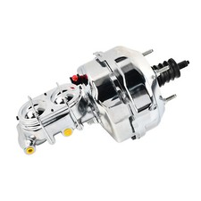 For 1968-1982 Corvette 9 Chrome Power Brake Booster Master Cylinder For 1968-1982 Corvette 9 Chrome Power Brake Booster Master Cylinder