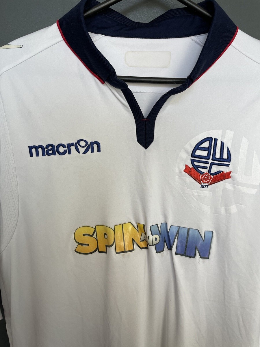 Maillot Domicile Bolton Wanderers 2016/2017 - Macron Taille M Homme - Blanc