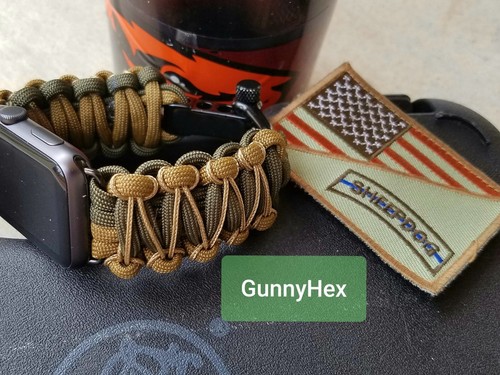 Apple Watch SERIE 1 2 3 4 5 Premium Paracord Cinturino con cinturino  Adattatore | eBay