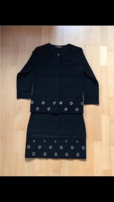 Roberto Cavalli Damenkostume Gr. D38 I42 Schwarz Wie Neu NP 899 