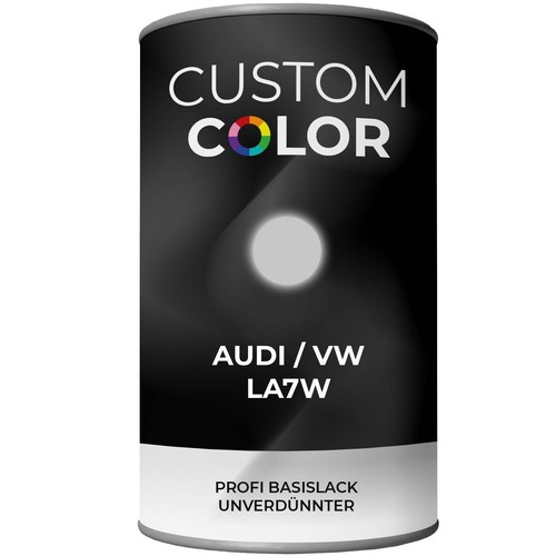 Custom Color Basislack für VW Audi LA7W 1 Liter Autolack Spritzfertig