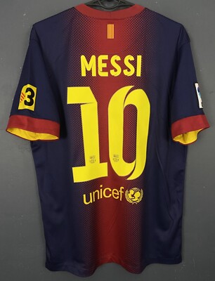 MENS FC BARCELONA 2012/2013 LIONEL MESSI #10 FOOTBALL SOCCER