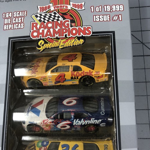 RACING CHAMPIONS 10 Years (1989-1999), NASCAR Fan Appreciation 5 Pack, Issue #1 - Picture 3 of 3