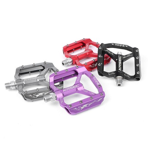 Aluminum MTB Mountain Road XC Bike Bearings Pedals flat Bicycle Pedal 342g - Picture 4 of 20