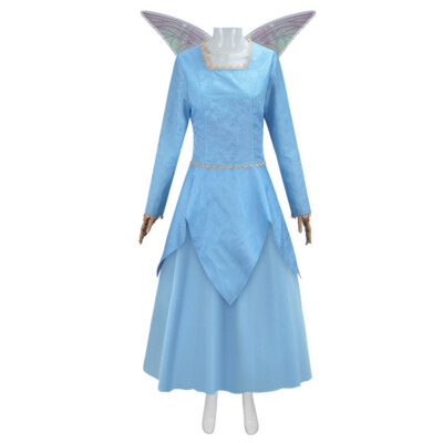 Monster Fairy Godmother Cosplay Costume Elf Dress Blue Dress Wings | eBay