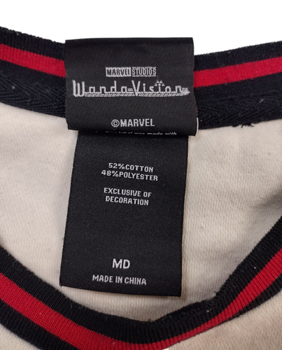 Marvel Scarlet Witch Panel Adult Medium Crewneck Sweatshirt, Embroidered - Picture 6 of 11