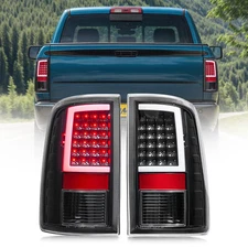 Fits 2009-2018 09-18 Dodge Ram 1500 2500 3500 Black LED Tail Lights Brake Lamps
