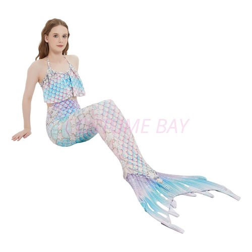 Adult Mermaid Tail Bikini Set Swimmable Costume for Swimming Cosplay Beachwear - Picture 9 of 67