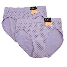 Bali One Smooth U Hi Cut Brief Panty XL Size 8 2362 NWT 2 Pack Underwear