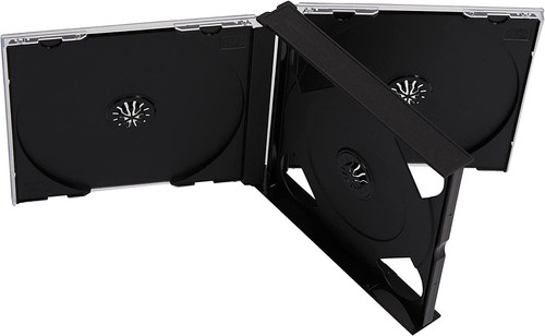 5 x Triple Jewel CD Cases with Black Tray - 3 Disc 24mm spine - High Quality - 第 1/3 張圖片