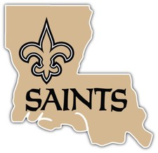 New Orleans Saints Map NFL Sport Car Bumper Sticker Decal "SIZES"