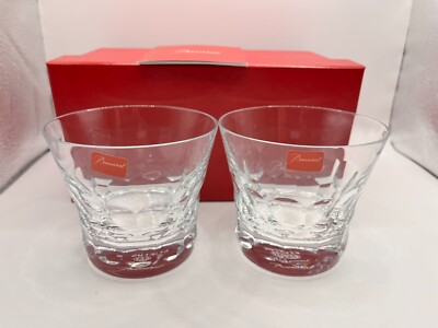 Baccarat Glass - Crystal Rock Glass Clear Glass 2PS/SET 2013 3.3in Tall in box
