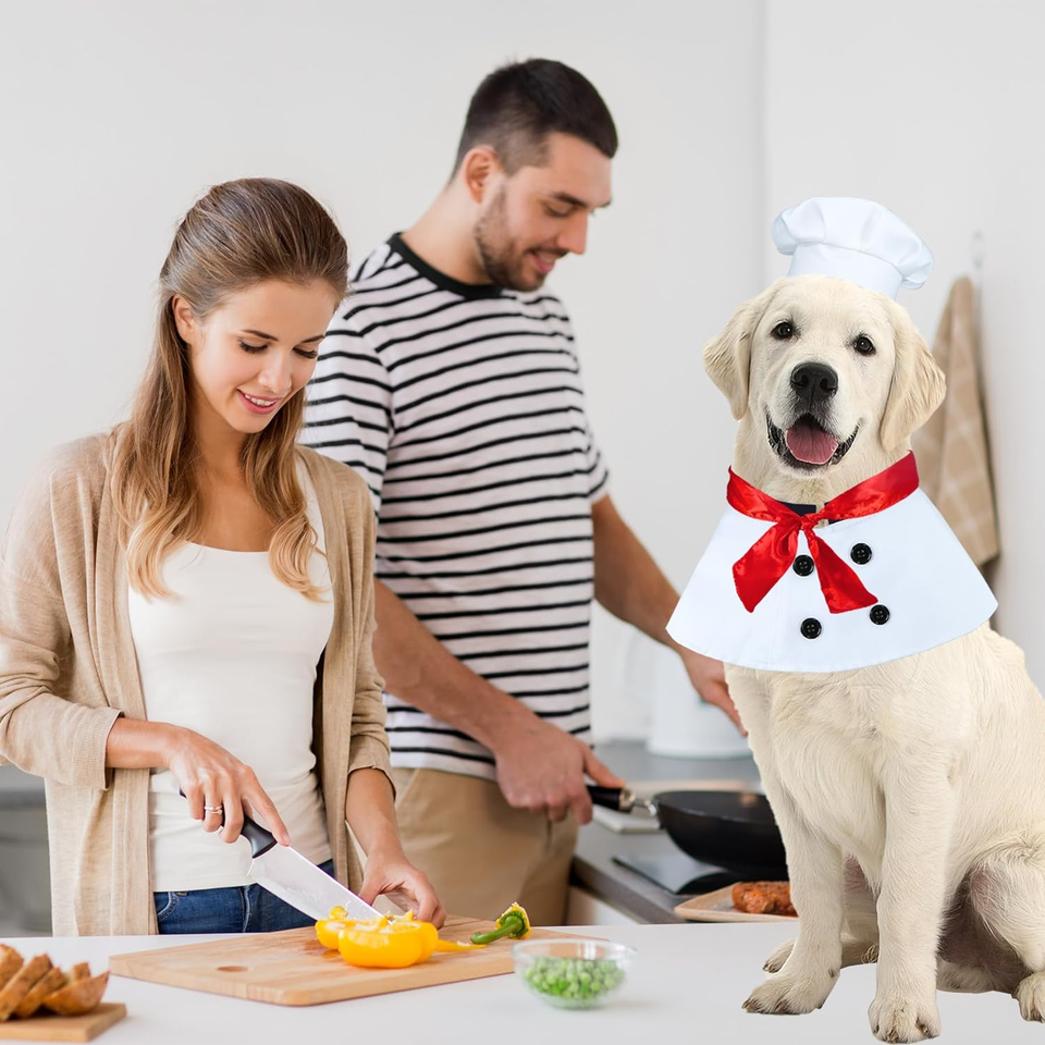 Dog Halloween Costumes, Dog Chef Costume Dog Chef Hat Dog Chef Clothes
