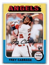 2024 Topps Heritage Trey Cabbage RC #109 Angels