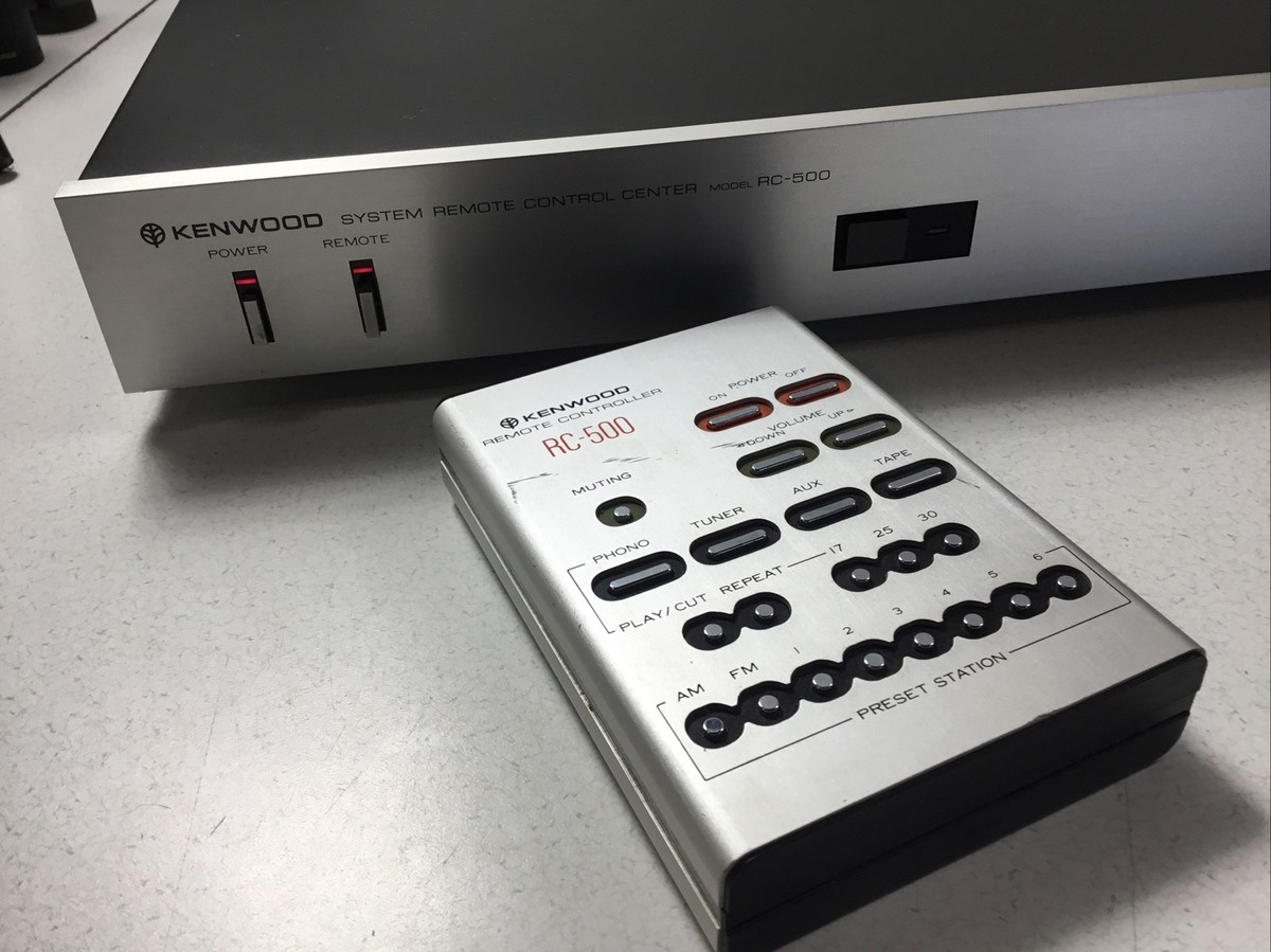 Vintage Kenwood RC 500 Remote Control Center Controller Silver