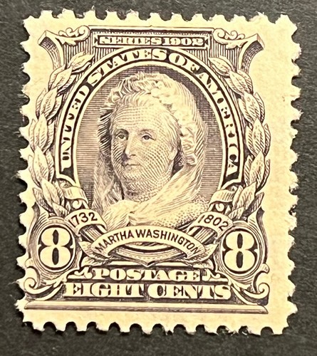 TRAVELSTAMPS: 1902-03 US Stamps Scott # 306, mint, og, hinged Martha Washington - Picture 2 of 5