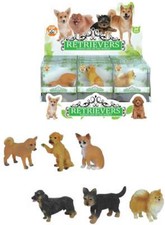 Tierfiguren-Set Hunde 6-tlg Rassehund Spielfigur m. Spitz Pudel Irish Setter +3J